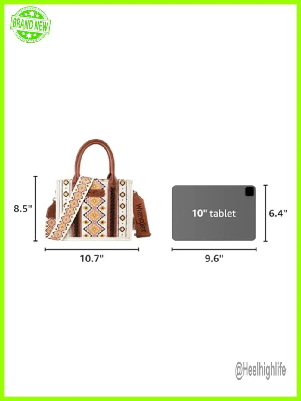 Aztec Print Hobo Bag with Guitar Strap, 2 Zip Pockets